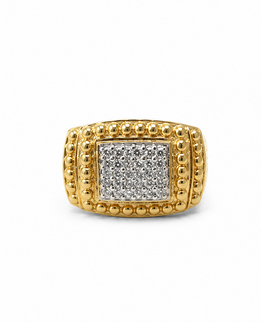 S925 Natural Diamond Ring