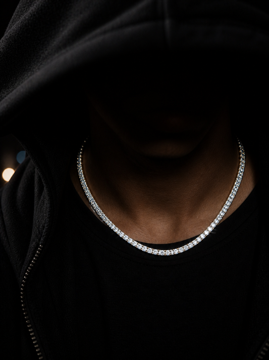 Iced Out VVS Moissanite S925 Tennis Chain